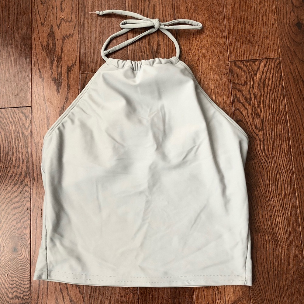 KJ Light Gray High Rise Top.